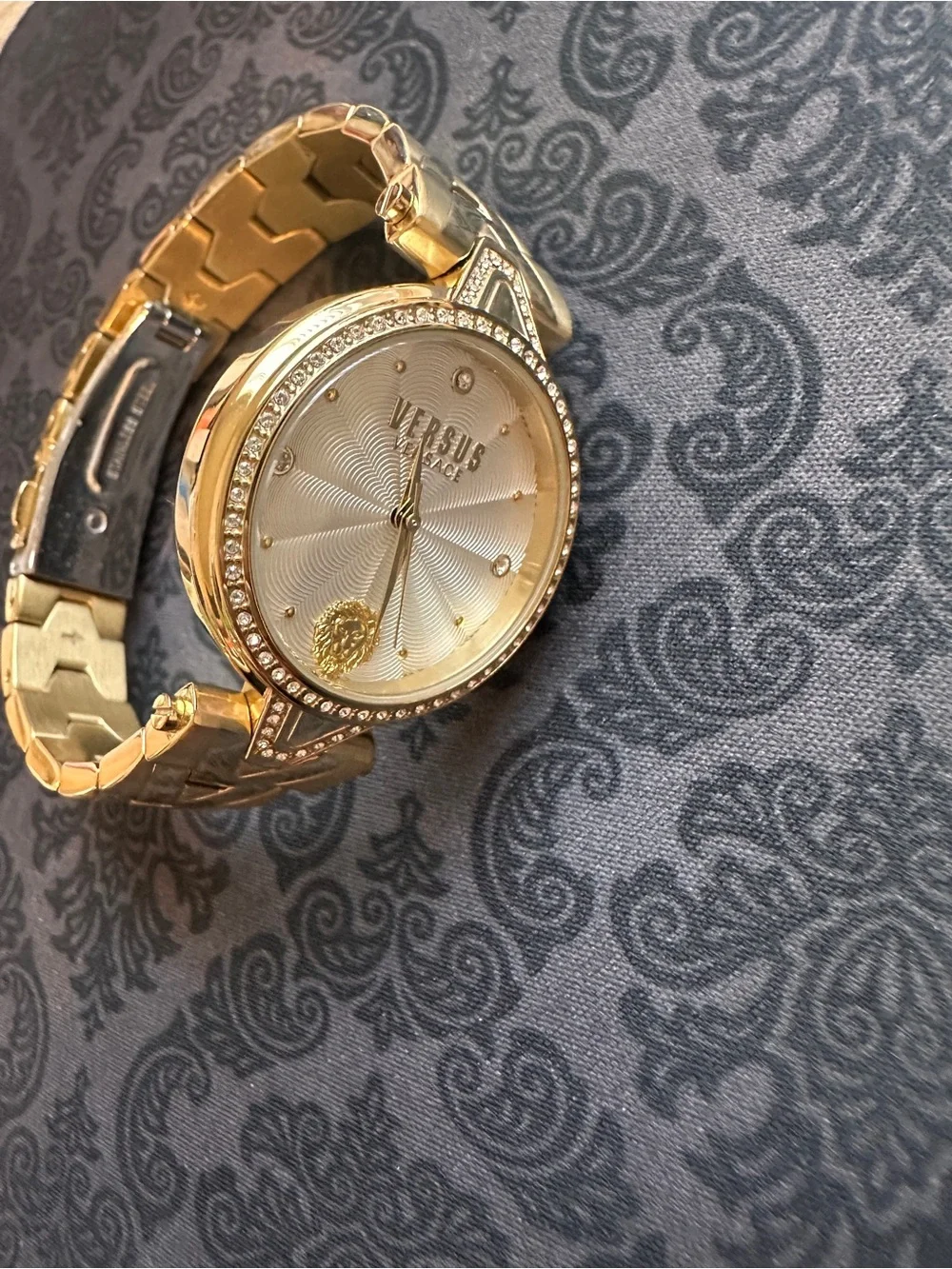 Versus Versace Gold-Tone Women's Bracelet Watch with White Dial